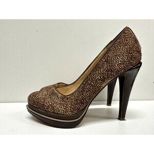 Cole Haan women size 9.5B  Air soles platform stiletto heels  cow fur upper